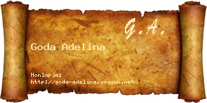 Goda Adelina névjegykártya